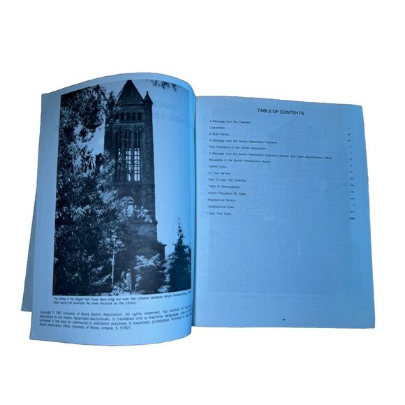 University Of Illinois Alumni Association 1987 Members Directory - Picture 7 of 7